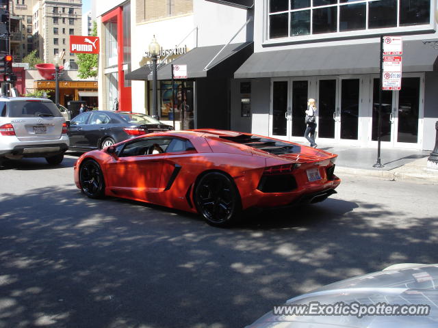 Lamborghini Aventador spotted in Chicago, Illinois