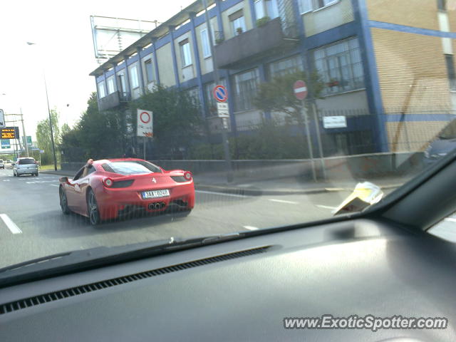 Ferrari 458 Italia spotted in Milano, Italy