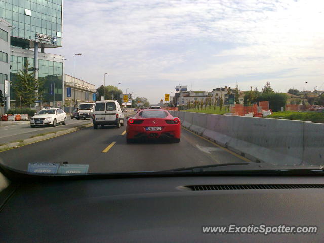 Ferrari 458 Italia spotted in Milano, Italy