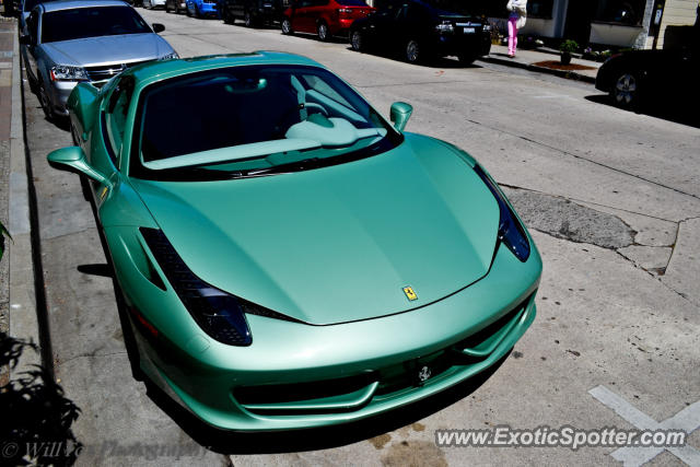 Ferrari 458 Italia spotted in Monterey, California