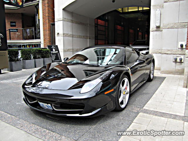 Ferrari 458 Italia spotted in Toronto, Canada