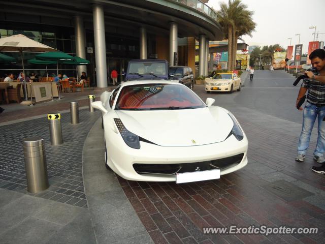 Ferrari 458 Italia spotted in Dubai, United Arab Emirates