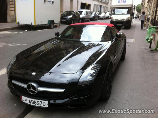 Mercedes SLS AMG spotted in Paris, France