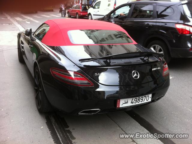 Mercedes SLS AMG spotted in Paris, France