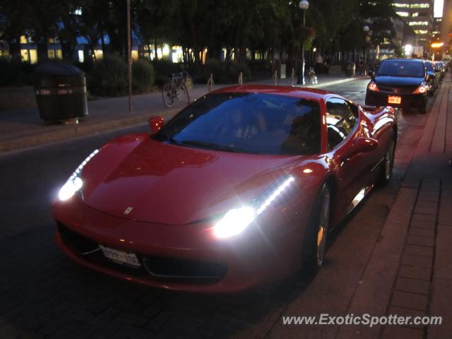 Ferrari 458 Italia spotted in Toronto, Canada