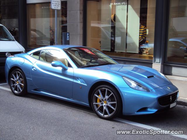 Ferrari California spotted in Zurich, Switzerland