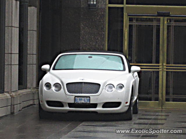 Bentley Continental spotted in Toronto, Canada