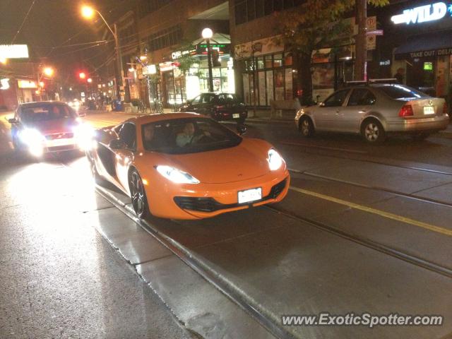 Mclaren MP4-12C spotted in Toronto, Canada