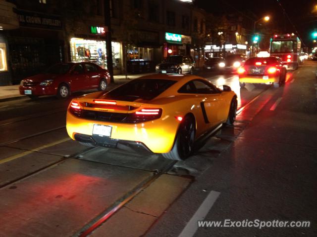 Mclaren MP4-12C spotted in Toronto, Canada