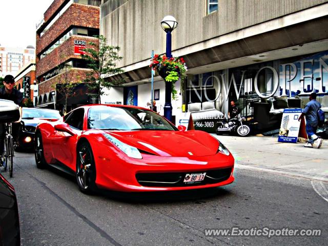 Ferrari 458 Italia spotted in Toronto, Canada