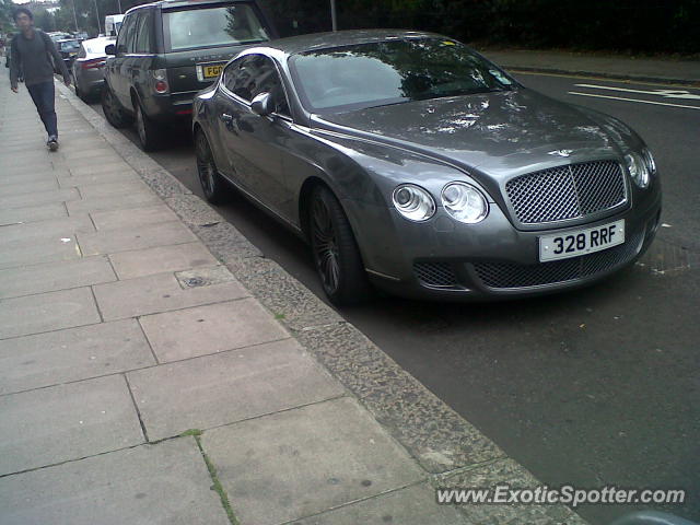 Bentley Continental spotted in London, United Kingdom