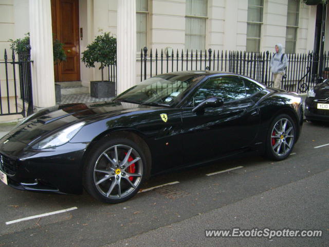 Ferrari California spotted in London, United Kingdom