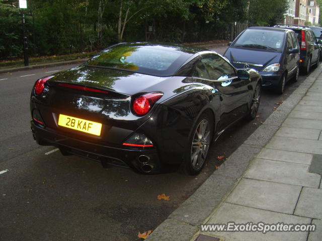 Ferrari California spotted in London, United Kingdom