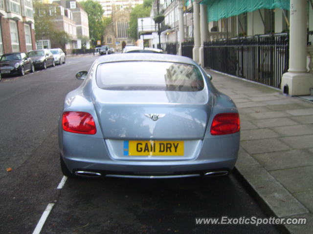 Bentley Continental spotted in London, United Kingdom