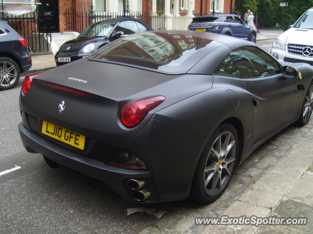 Ferrari California spotted in London, United Kingdom