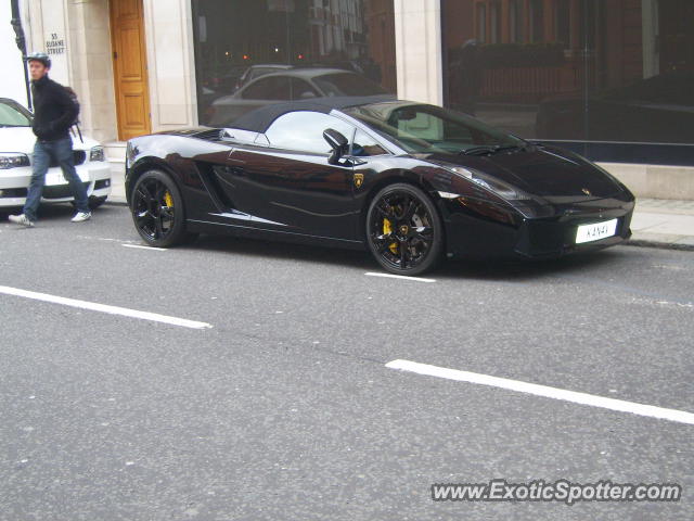 Lamborghini Gallardo spotted in London, United Kingdom