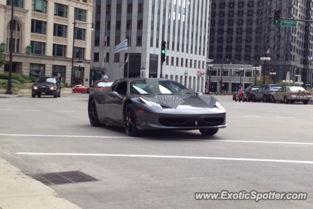 Ferrari 458 Italia spotted in Chicago, Illinois