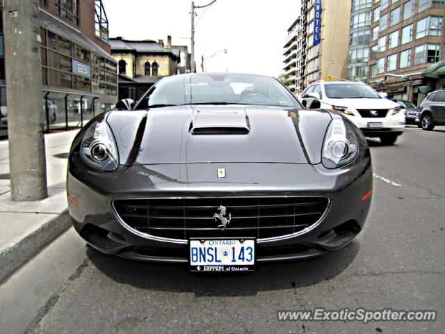 Ferrari California spotted in Toronto, Canada