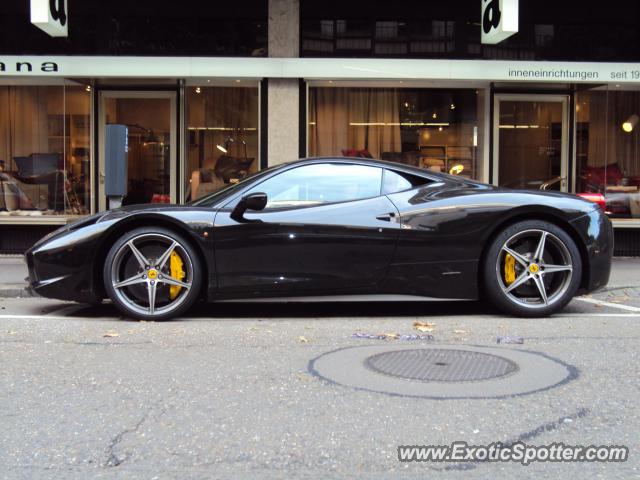 Ferrari 458 Italia spotted in Zurich, Switzerland