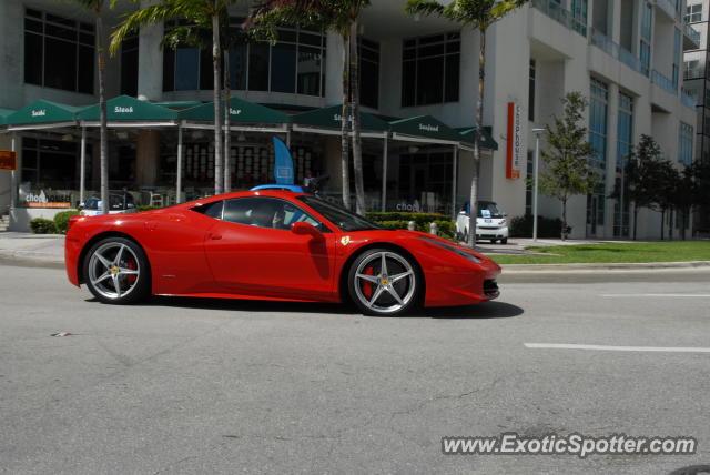 Ferrari 458 Italia spotted in Miami, Florida