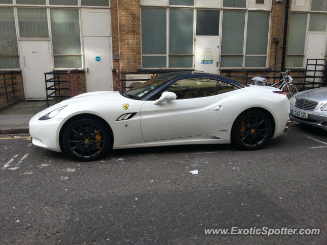 Ferrari California spotted in LONDON, United Kingdom