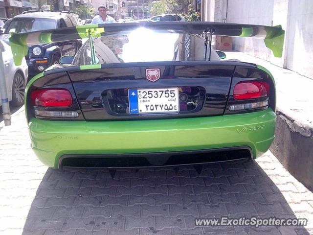 Dodge Viper spotted in Beirut, Lebanon