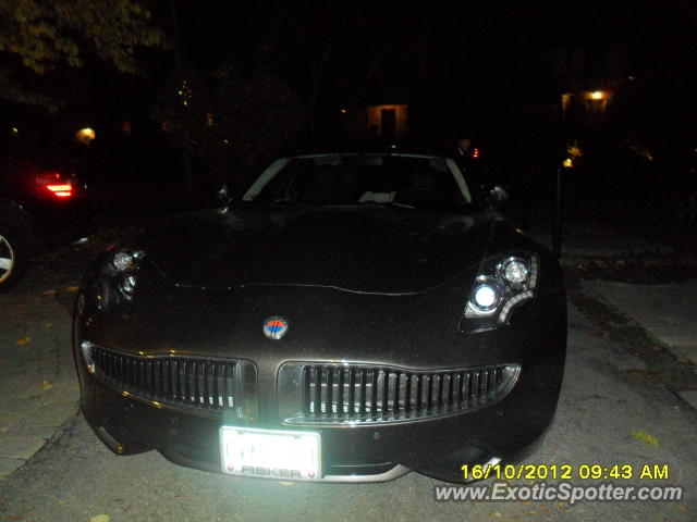 Fisker Karma spotted in Toronto, Canada