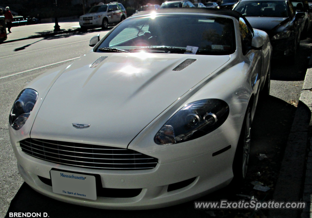 Aston Martin DB9 spotted in Boston, Massachusetts