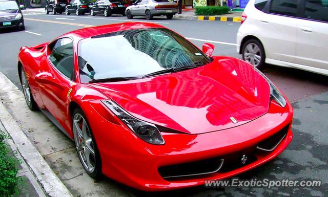 Ferrari 458 Italia spotted in Manila, Philippines