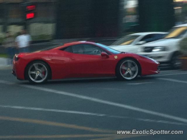 Ferrari 458 Italia spotted in Manila, Philippines