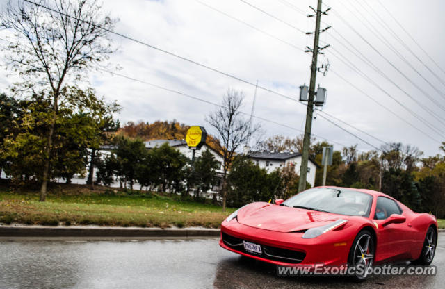 Ferrari 458 Italia spotted in Toronto, Canada