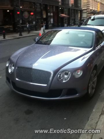 Bentley Continental spotted in Boston, Massachusetts