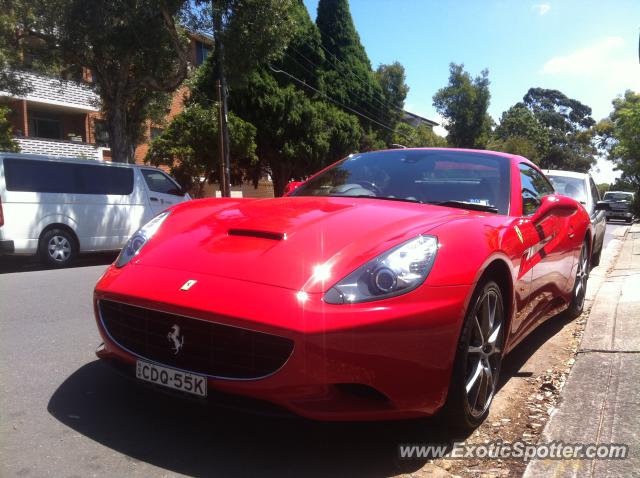 Ferrari California spotted in Sydney, Australia