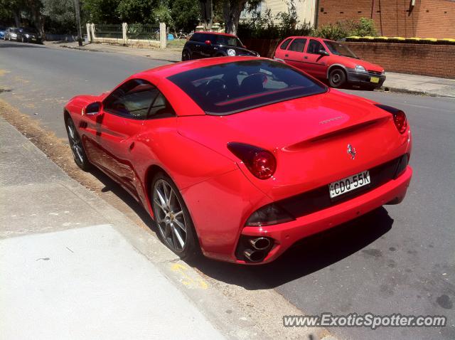 Ferrari California spotted in Sydney, Australia