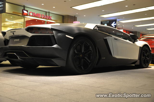 Lamborghini Aventador spotted in Bukit Bintang KL, Malaysia