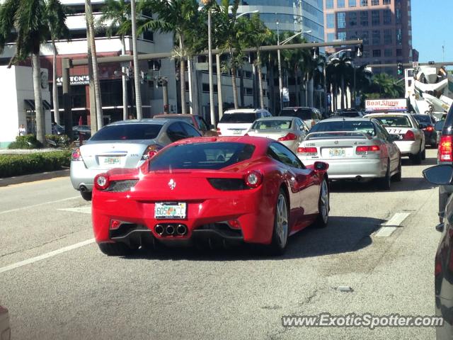 Ferrari 458 Italia spotted in Fort Lauderdale, Florida