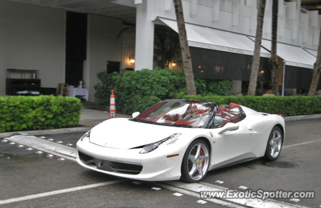 Ferrari 458 Italia spotted in Miami, Florida