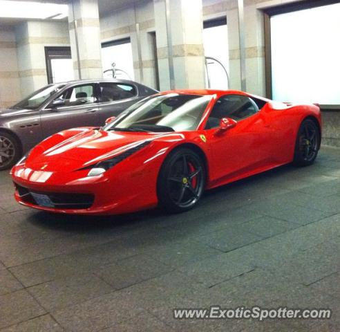 Ferrari 458 Italia spotted in Toronto, Ontario, Canada