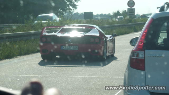 Ferrari F50 spotted in Highway, Germany