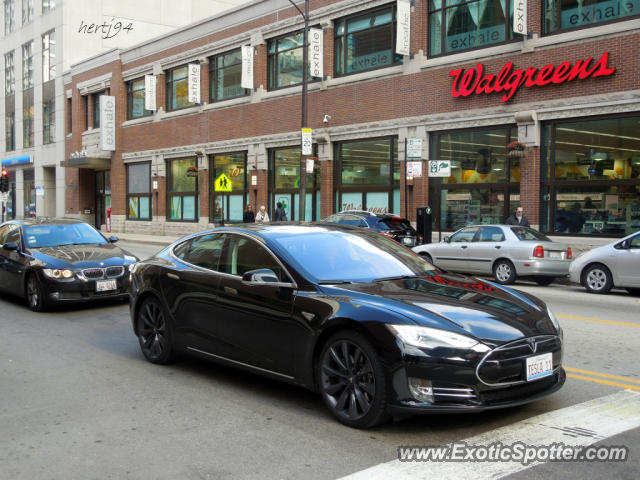 Tesla Model S spotted in Chicago, Illinois