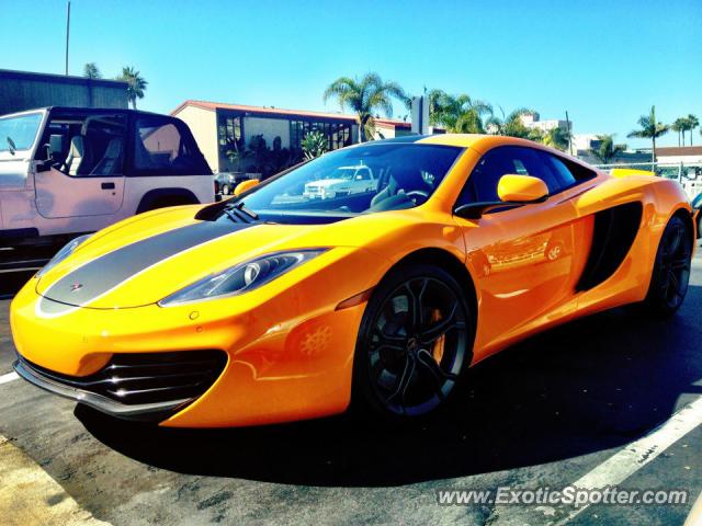 Mclaren MP4-12C spotted in Newport Beach, California