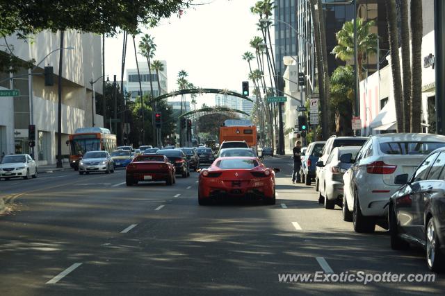 Ferrari 458 Italia spotted in Beverly Hills, California