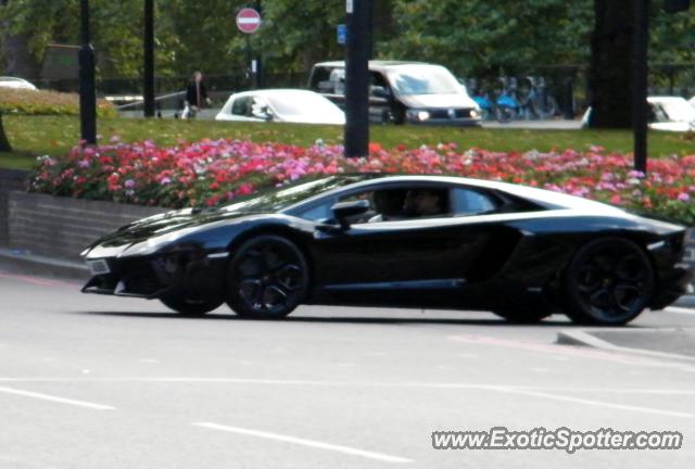 Lamborghini Aventador spotted in London, United Kingdom