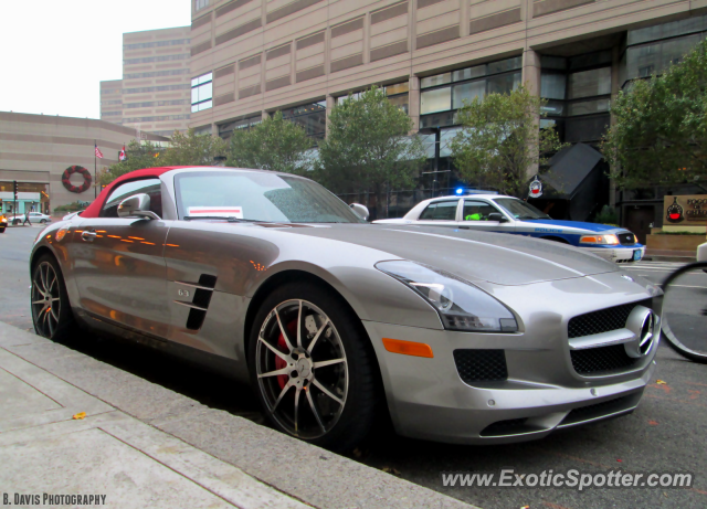 Mercedes SLS AMG spotted in Boston, Massachusetts