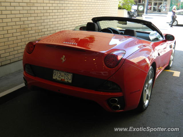 Ferrari California spotted in Vancouver, Canada