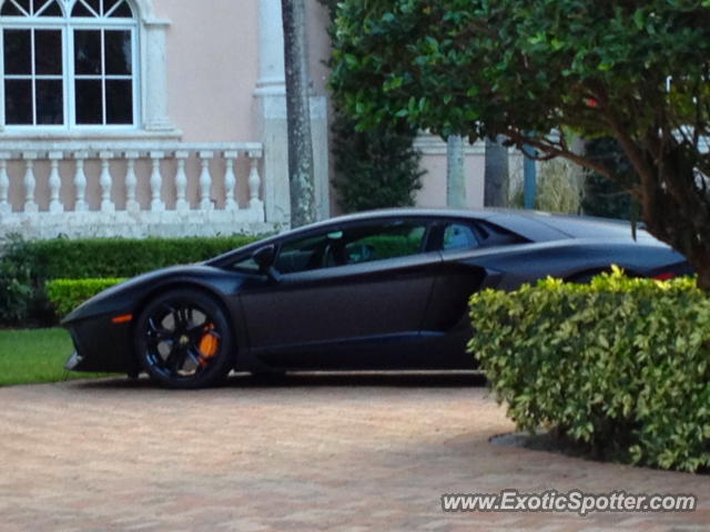 Lamborghini Aventador spotted in Miami, Florida