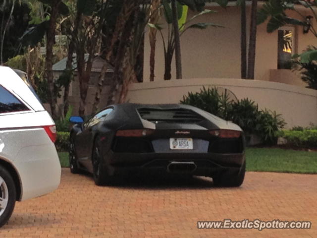 Lamborghini Aventador spotted in Miami, Florida