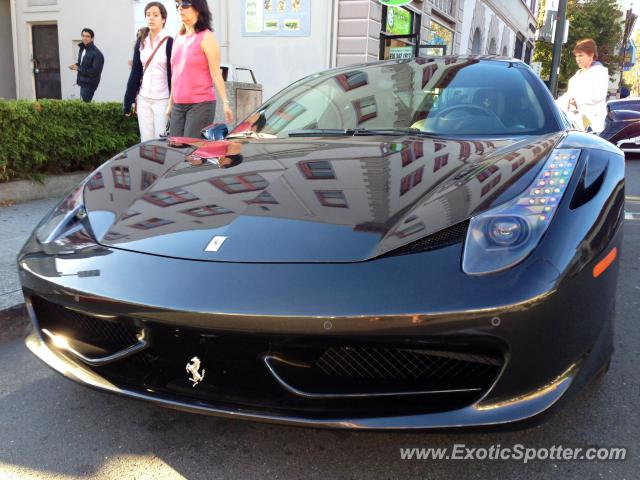 Ferrari 458 Italia spotted in Burlingame, California