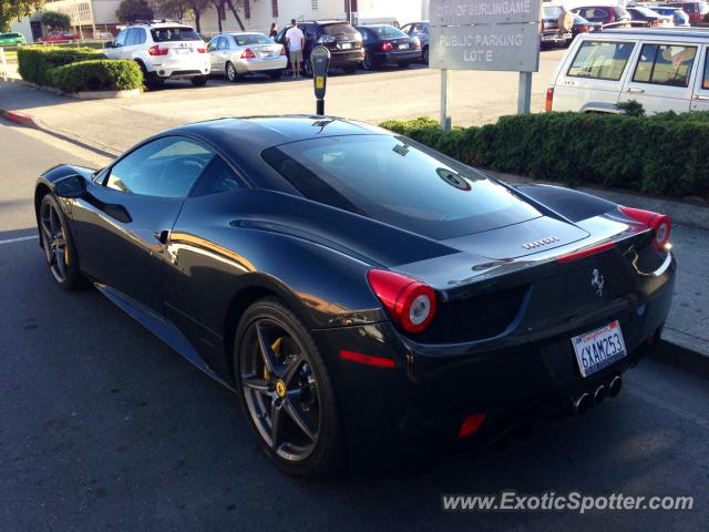 Ferrari 458 Italia spotted in Burlingame, California