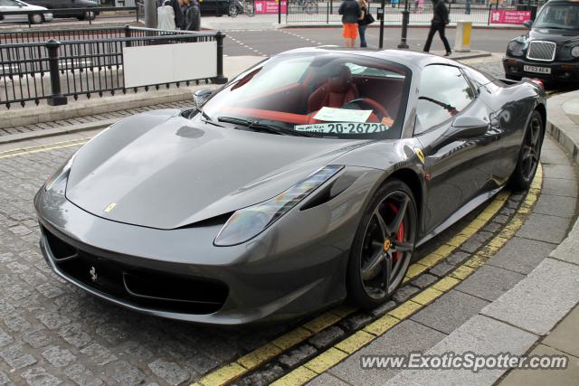 Ferrari 458 Italia spotted in London, United Kingdom